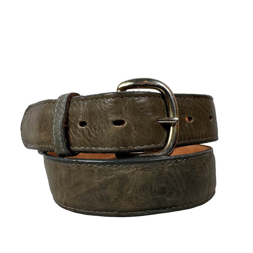 Tony‎ Lama Men's gray Leather Belt western exotic cowboy